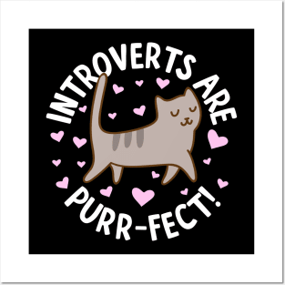 Introverts Are Purr-Fect Posters and Art